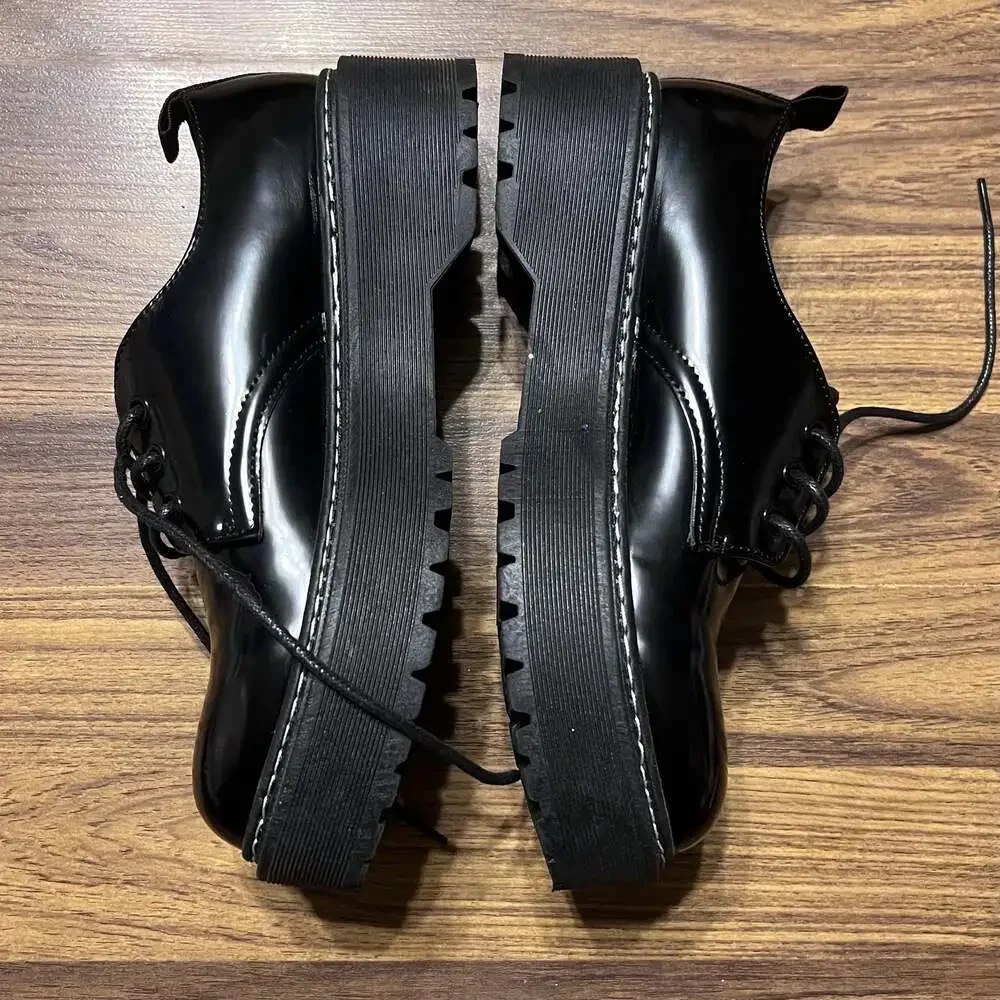 Black JellyPop Oxford Platform 7.5 New